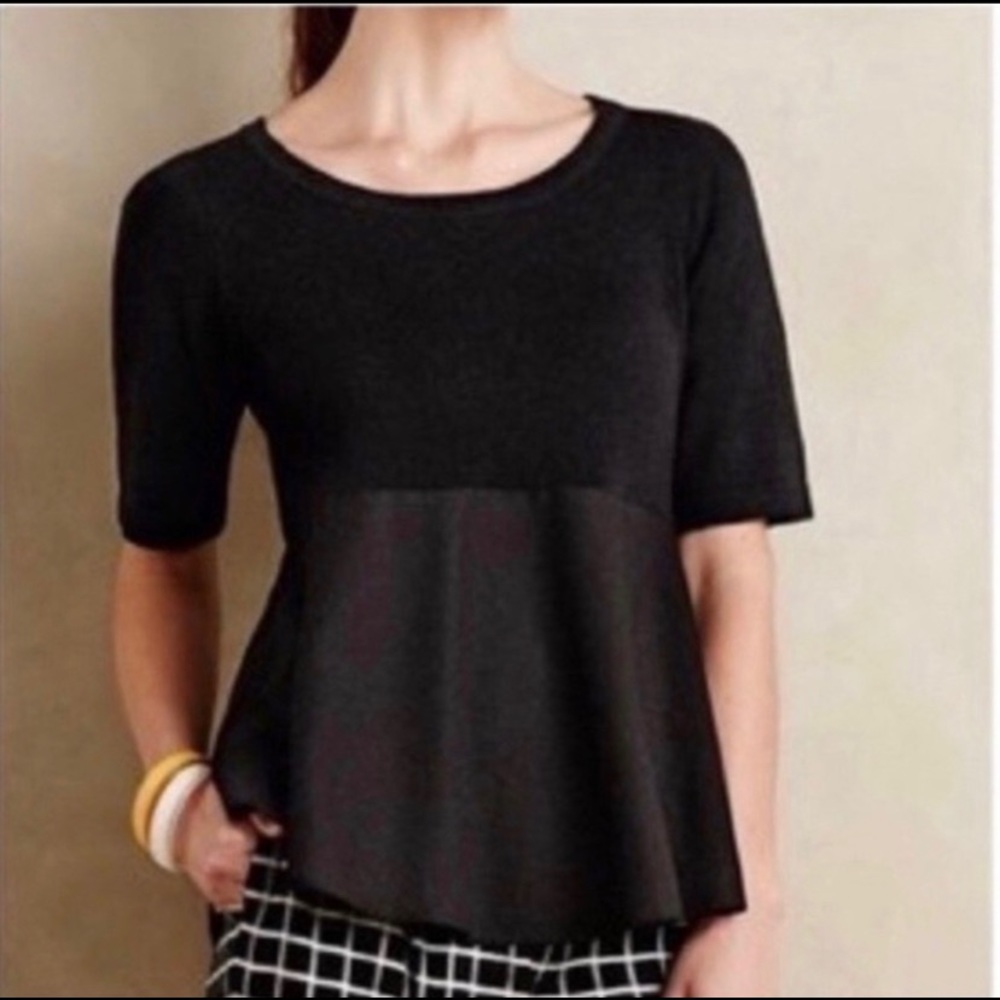 Anthropologie Moth Peplum Top